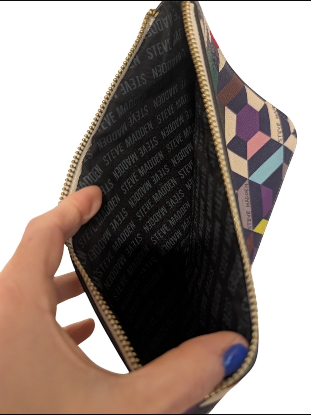 Steve Madden Multicolor Geometric Pouch - Picture 6 of 6
